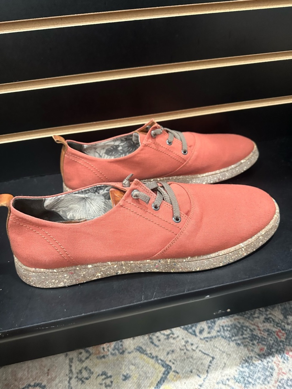 NWOT Men’s SectionX Coral Canvas Lace-Up Casual Sneakers